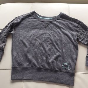 Long sleeve gray shirt from Gilly Hicks